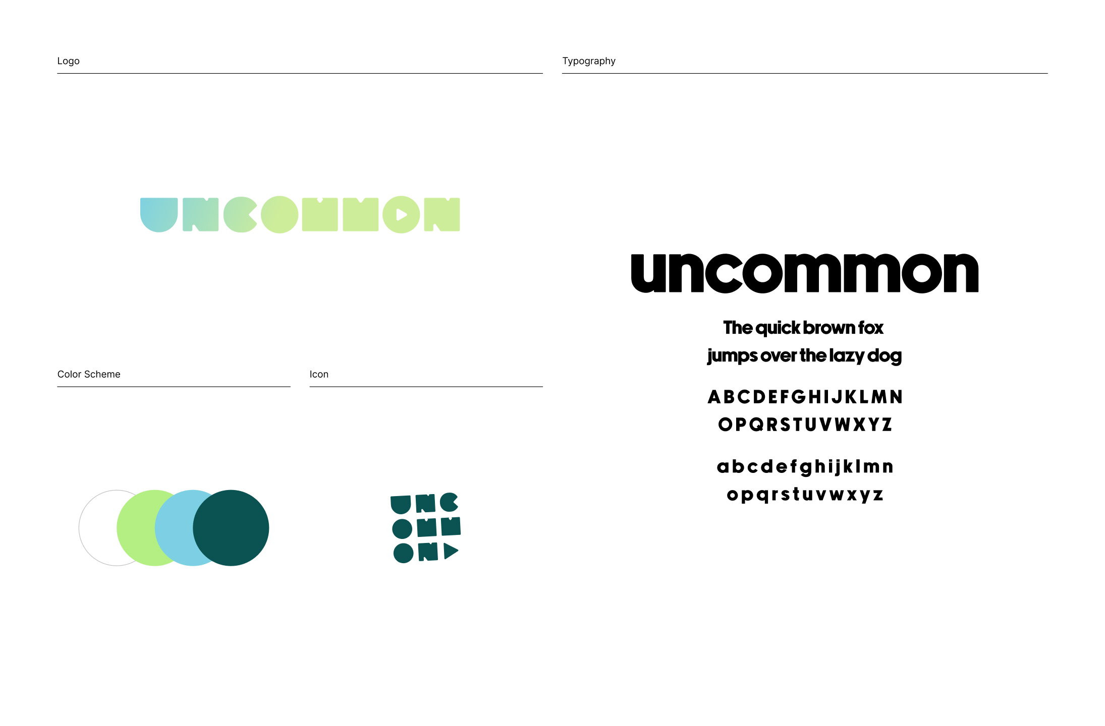 Uncommon brand sheet