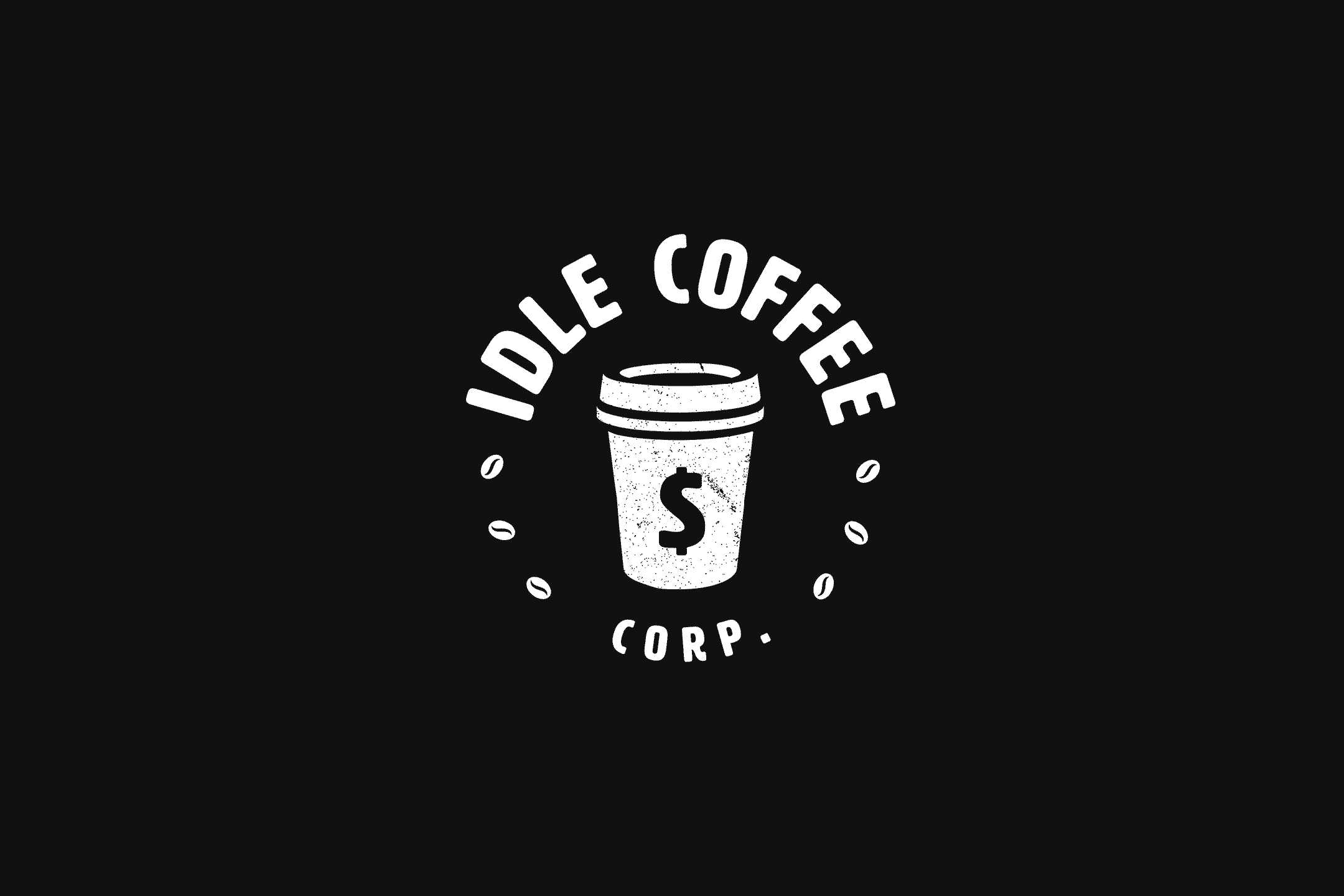 Idle coffee corp logo process